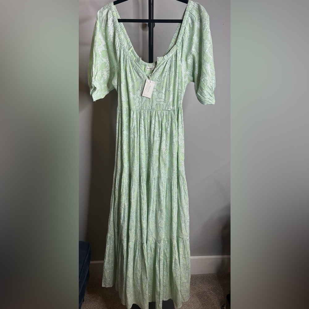 Roller Rabbit Sage Green Maxi Dress